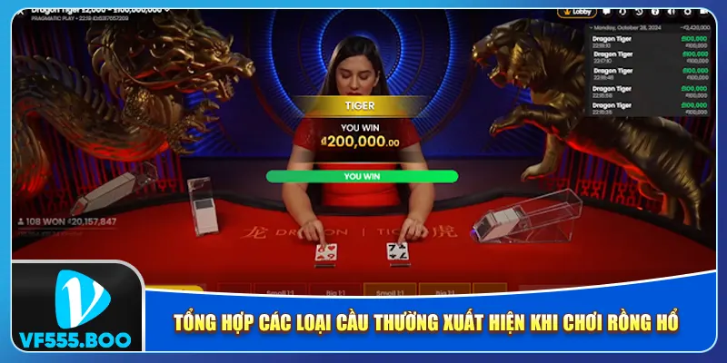 Tổng hợp các loại cầu thường xuất hiện khi chơi Rồng Hổ